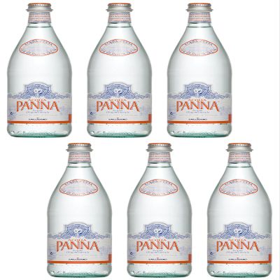 Acqua Panna: Natural Spring Water 25.36 Fluid Ounce (75cl) Glass Bottles (Pack of 6) [ Italian Import ]