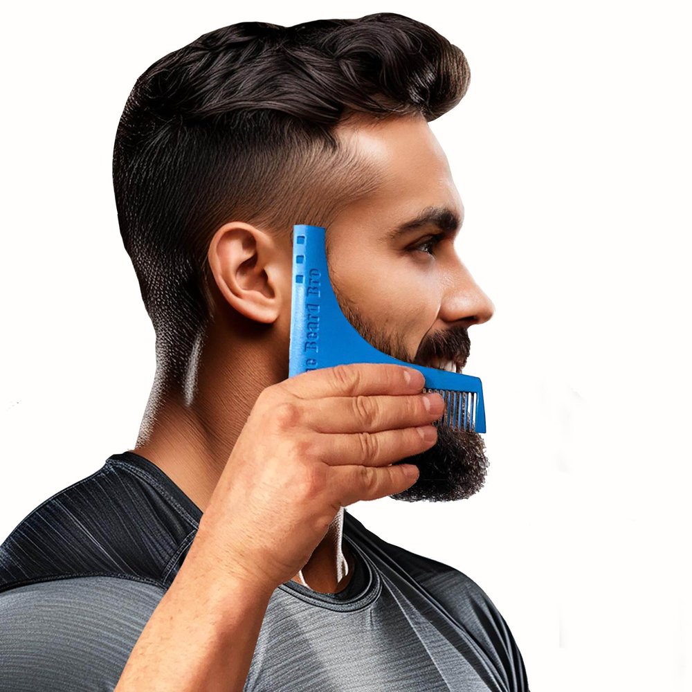 The Beard Bro- #1 Facial Hair Shaping Tool for Perfect Lines & Symmetry