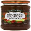 Mackays Rhubarb and Ginger Preserve, 340 gram, Pack of 6 view 1