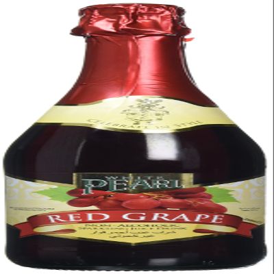 White Pearl Non Alcoholic Red Grape Sparkling Juice Drink (Pack of 6)