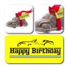 ButtonChocs Birthday Chocolate Car - Happy Birthday Car. Belgian Milk Chocolate Birthday Gift. Racing car swing label. view 2