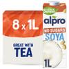 Alpro Soya Drink - No Sugars - Unsweetened Plant-Based Long Life Dairy Free & Lactose Free Milk Alternative - 1L (Pack of 8) view 1