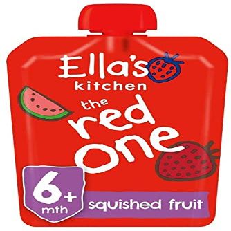 Organic Baby Food - The Red One Ella's Kitchen 6 x 3.0 oz Box by Ella's Kitchen