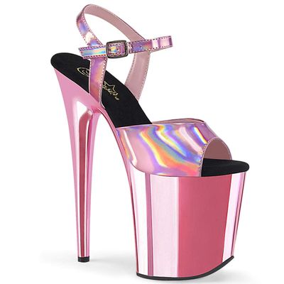 Pleaser FLAMINGO-809HG B. Pink Hologram/B. Pink Chrome UK 4 (EU 37)