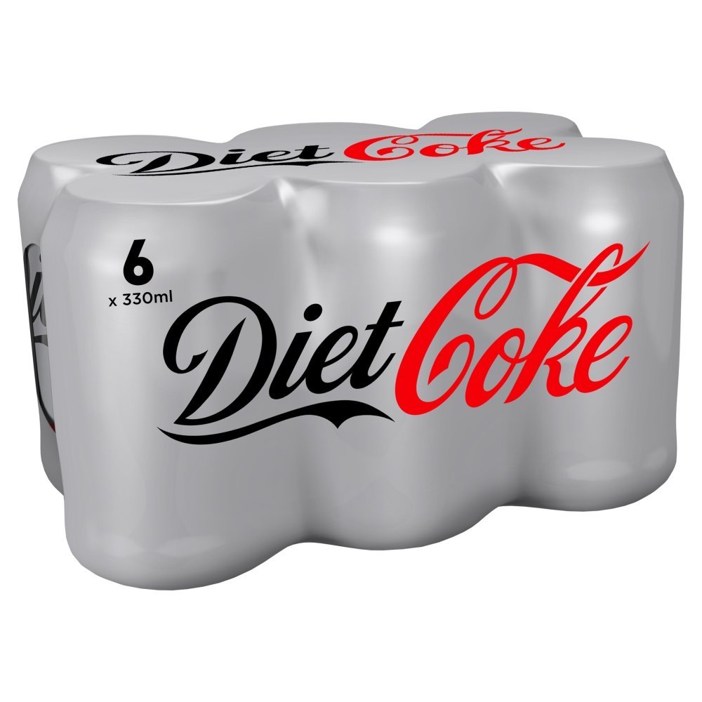 Diet Coke Can, 330ml (Pack of 6)