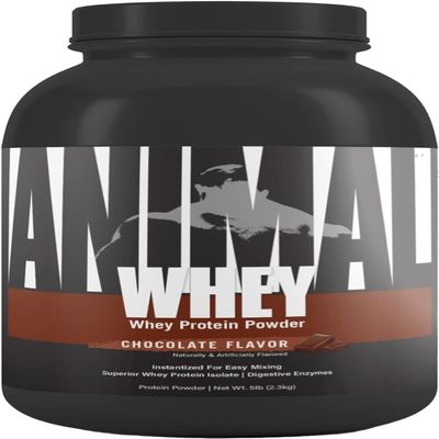 ANIMAL Isolate Whey Protein Powder (Chocolate)  with 25g Protein & 4.6g BCAAs for Muscle Building, Protein Shake with isolates & Various Amino acids  2,3kg
