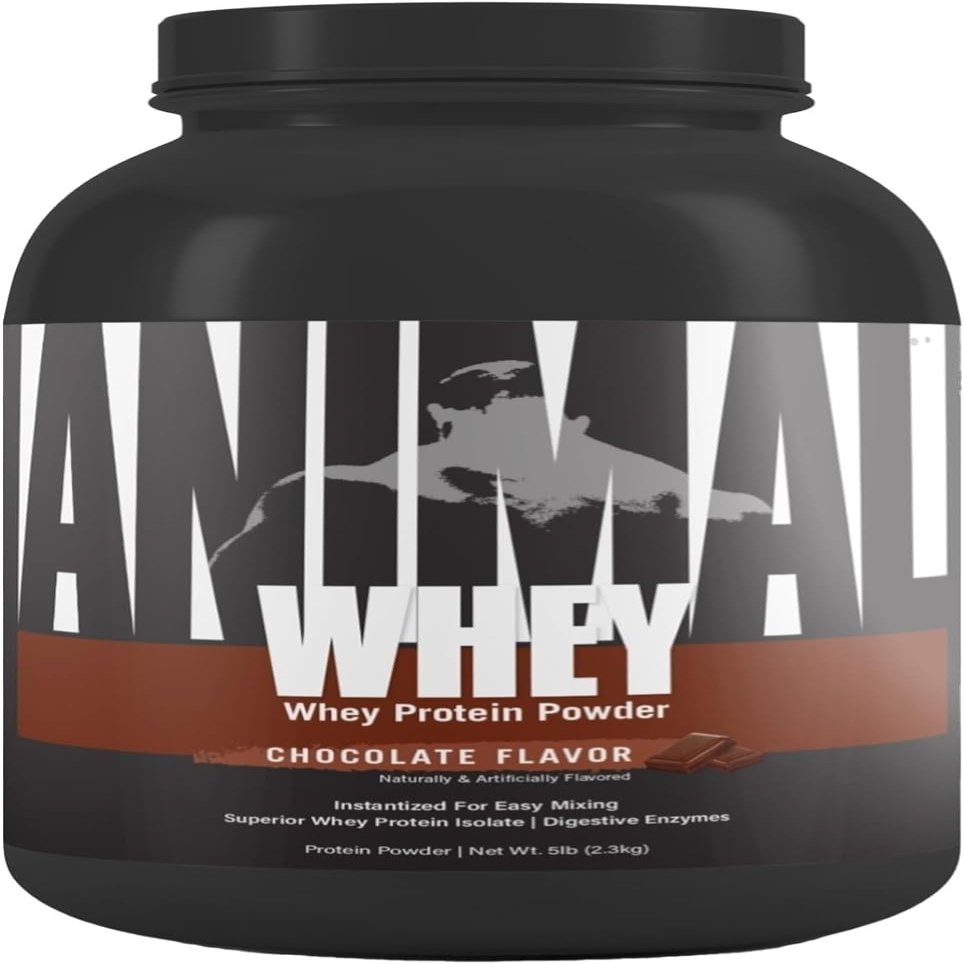 ANIMAL Isolate Whey Protein Powder (Chocolate)  with 25g Protein & 4.6g BCAAs for Muscle Building, Protein Shake with isolates & Various Amino acids  2,3kg