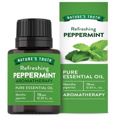 Nature's Truth Peppermint Essential Oil | 15 mL | 100% Pure | Natural & Undiluted | GC/MS Tested | Great for Diffusers