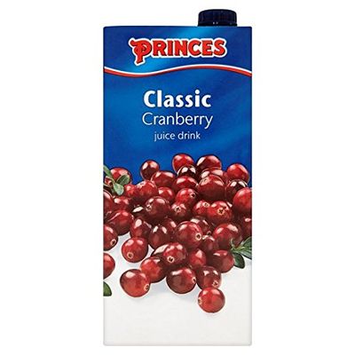 12 X PRINCES CRANBERRY JUICE 1LTR | 12 PACK BUNDLE