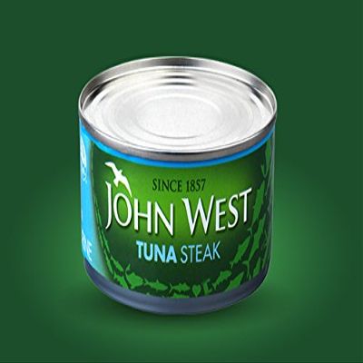 12 X JOHN WEST TUNA STEAK IN BRINE 160g 160g (12 PACK BUNDLE)