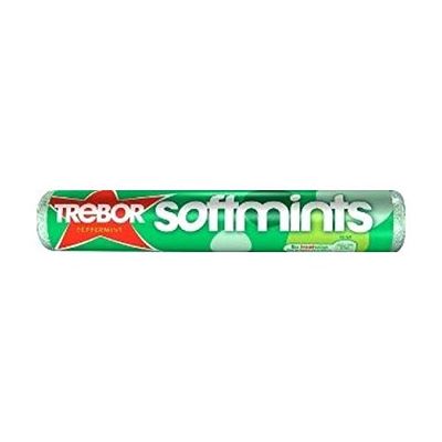 40 X TREBOR SOFTMINTS PEPPERMINT GREEN ROLL | 40 PACK BUNDLE