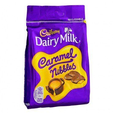 10 X CADBURY CARAMEL NIBBLES POUCH 120g | 10 PACK BUNDLE