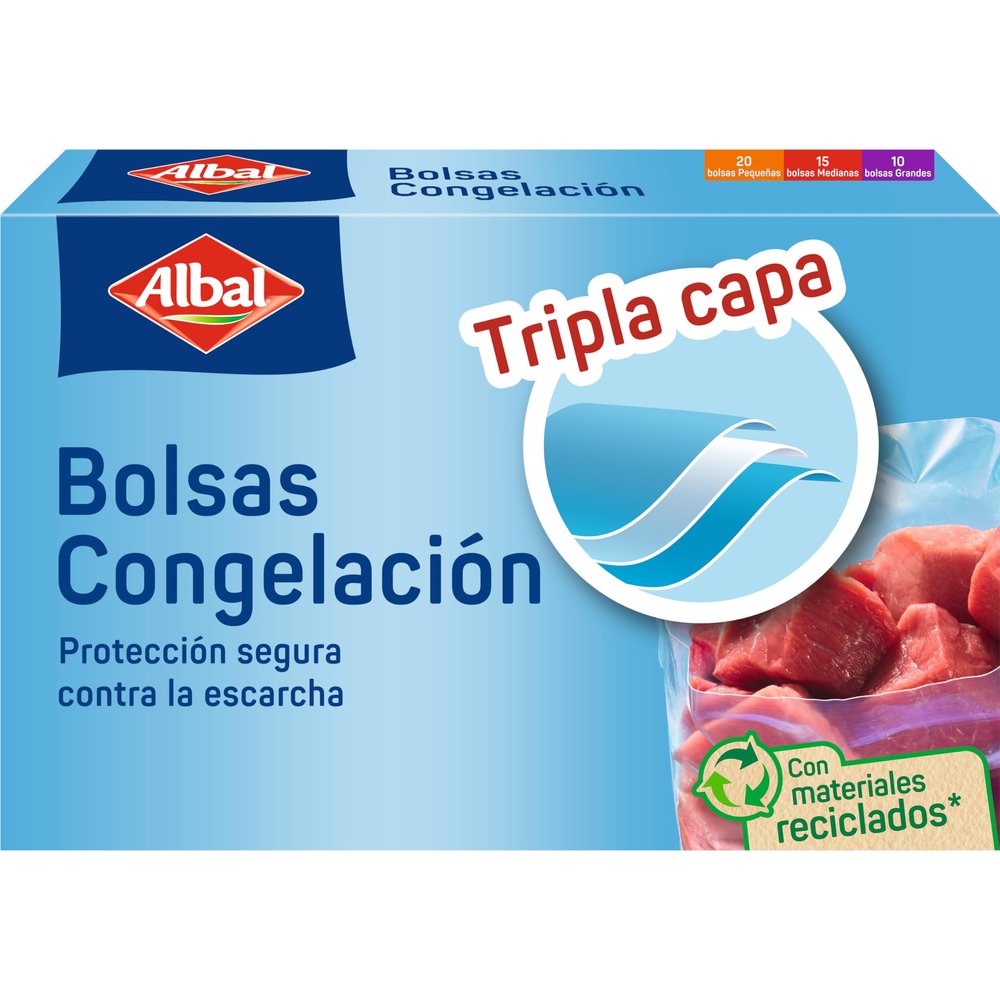 Albal Bags Freezing Triple Layer 45 Bags