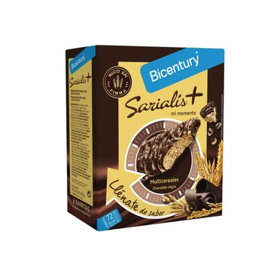Bicentury - Multicereals bar sarialis - 93g - Chocolate Negro
