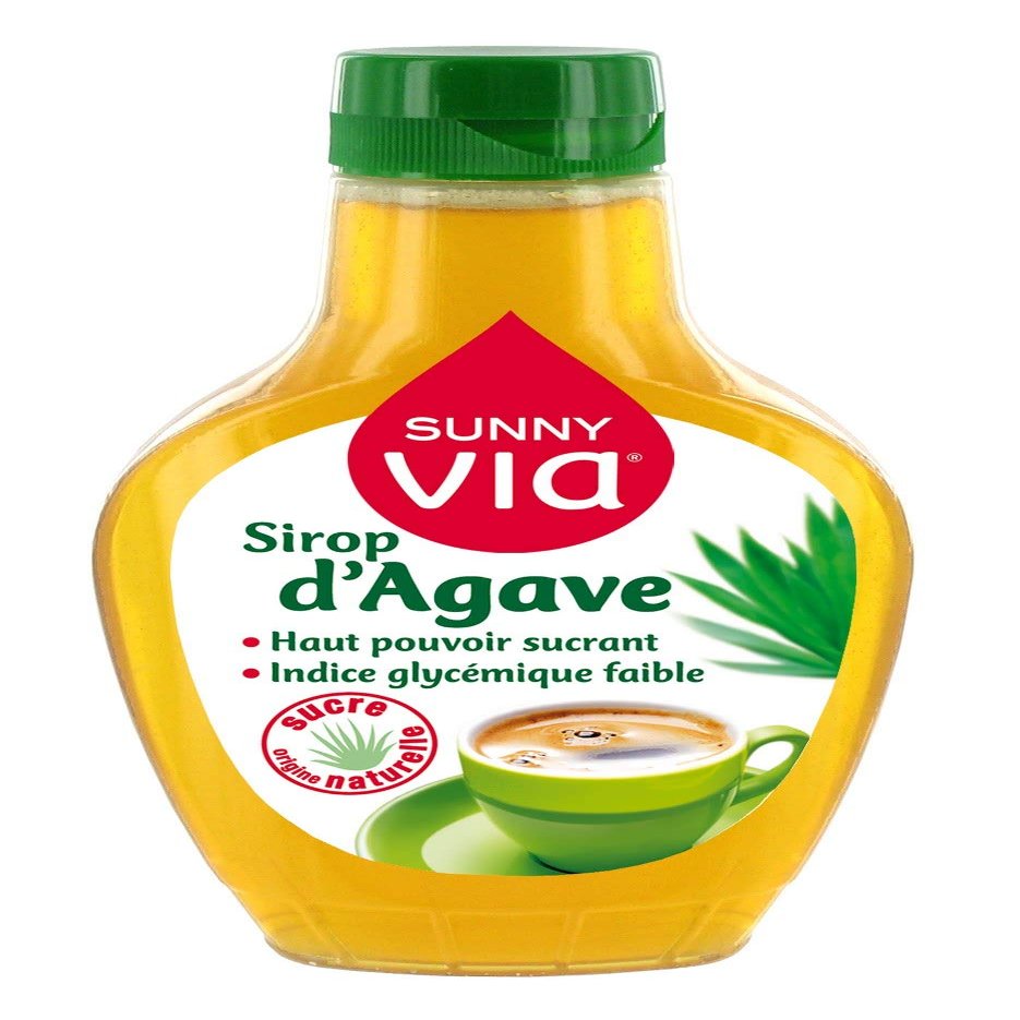 sunny via - Agave Syrup - to Naturally sweeten Your Food and Drinks- 350 g.