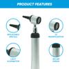 YNR Otoscope with LED  Portable Ear Scope Microscope for Diagnostic Examination, 4x Magnification, Rheostat Switch & Vegan Leather Case | Ear Wax Removal for Family, Pets, Students, Nurses & Doctors view 3