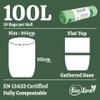 100L x50 Heavy Duty Compostable Food Waste Sacks - BioLiner Food Waste Bin Liners - EN 13432 - Compost Bags with Composting Guide - 100 Litre view 3