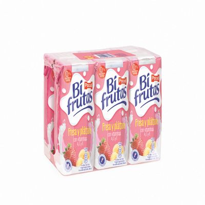 Bifrutas Refreshing Drink with Milk and Fruit Juice, Pack of 6 x 200ml
