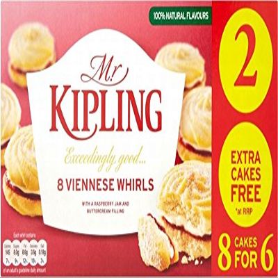 Mr Kipling Viennese Whirls (6 per pack) - Pack of 2