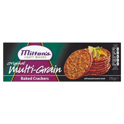 Milton's Baked Crackers - Multigrain (170g) - Pack of 2