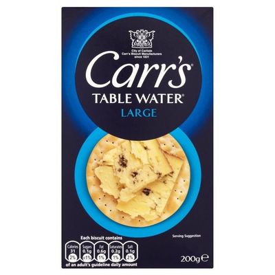 Carr's Table Water Biscuits (200g) - Pack of 2