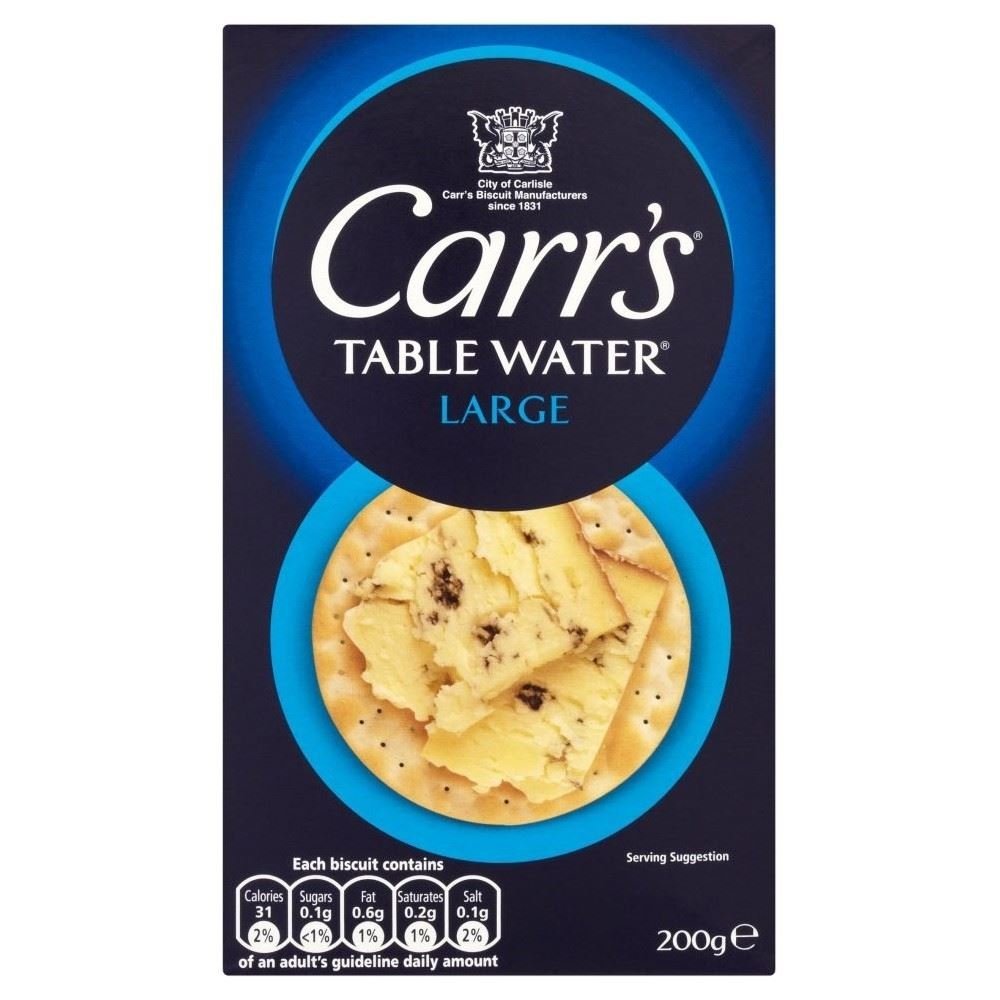 Carr's Table Water Biscuits (200g) - Pack of 2