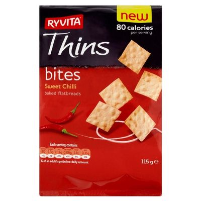 Ryvita Thins - Sweet Chilli (115g) - Pack of 2