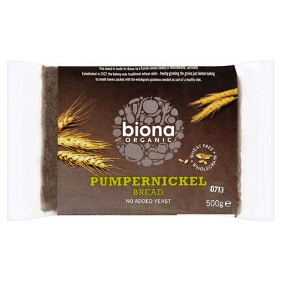 Biona Organic Pumpernickel Bread (500g) - Pack of 2