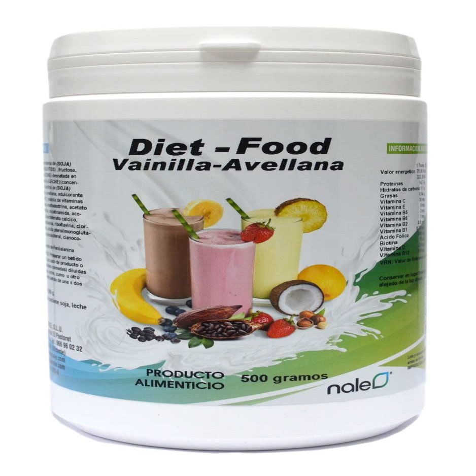 Diet Food Shake (Vanilla and Hazelnut) 500 g of Nale