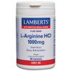 Lamberts L-Arginine HCl 1000mg 90 Tablets Free-Form Amino Acid Highly Absorbable Vegan view 1