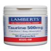 Lamberts Taurine 500mg  Free-Form Amino Acid for Quick Absorption  High Strength  60 Vegan Capsules view 1