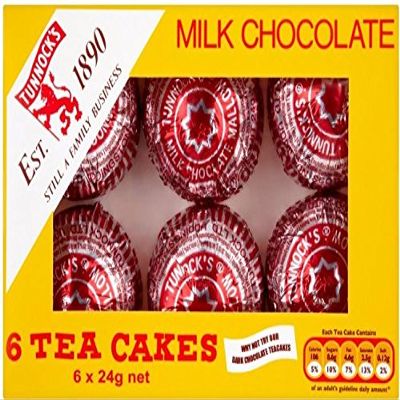 Tunnock's Milk Chocolate Teacakes (6 per Pack - 144g) - Pack of 6