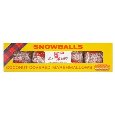 Tunnock's Snowballs (4 per Pack - 120g) - Pack of 6