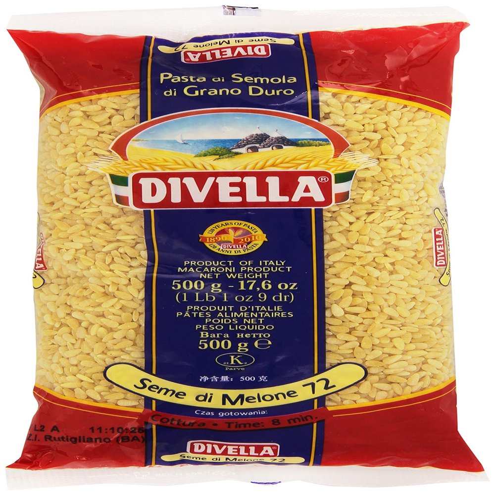 5X Pasta Divella N72 Seme di Melone Italian Pasta 500g