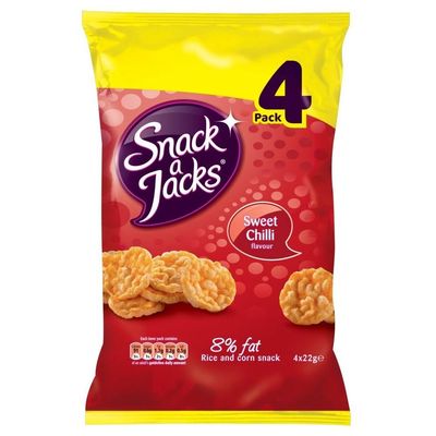Snack-a-Jacks Sweet Chilli (4x22g) - Pack of 6