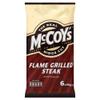 McCoy's Ridge Cut Crisps - Flame Grilled Steak (6x30g) - Pack of 6 view 1