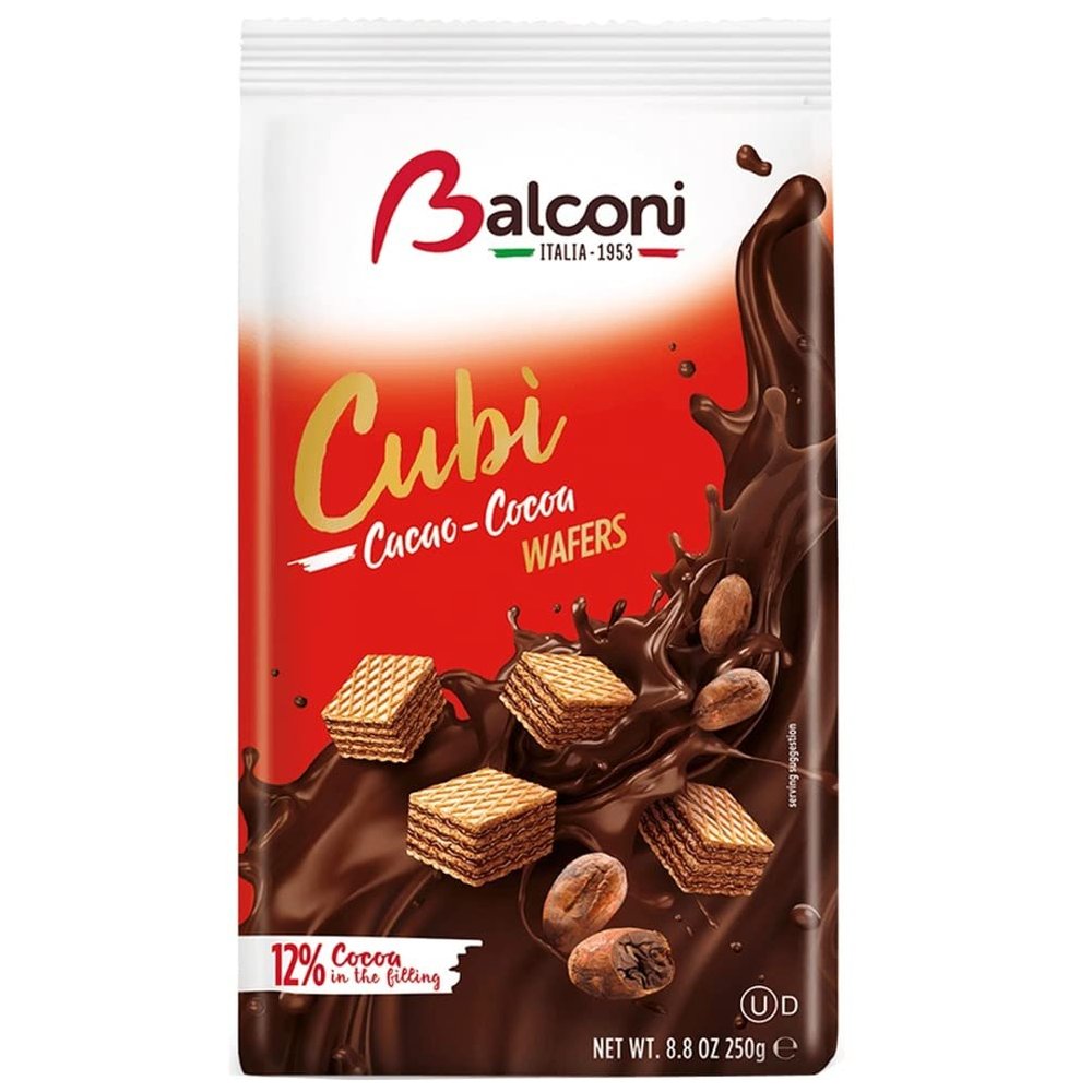 Balconi Cubi Cacao Wafers 250g