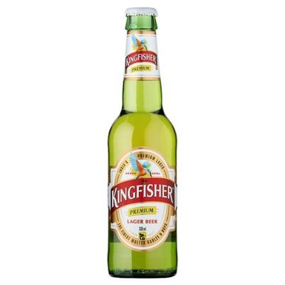 Kingfisher Premium Lager Beer (24 x 330ml Bottles)