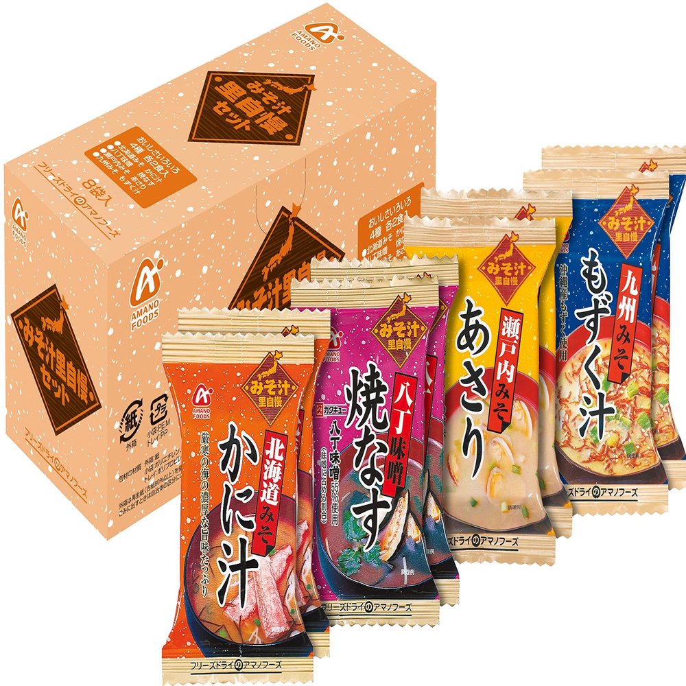 Amano Foods Miso Soup Village Proud Set 90 g (8 Bags in)