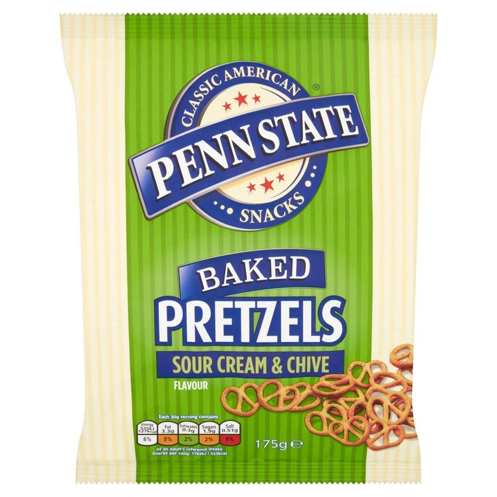 Highspirit Penn State Pretzels - Sour Cream & Chive (175g) - Pack of 6