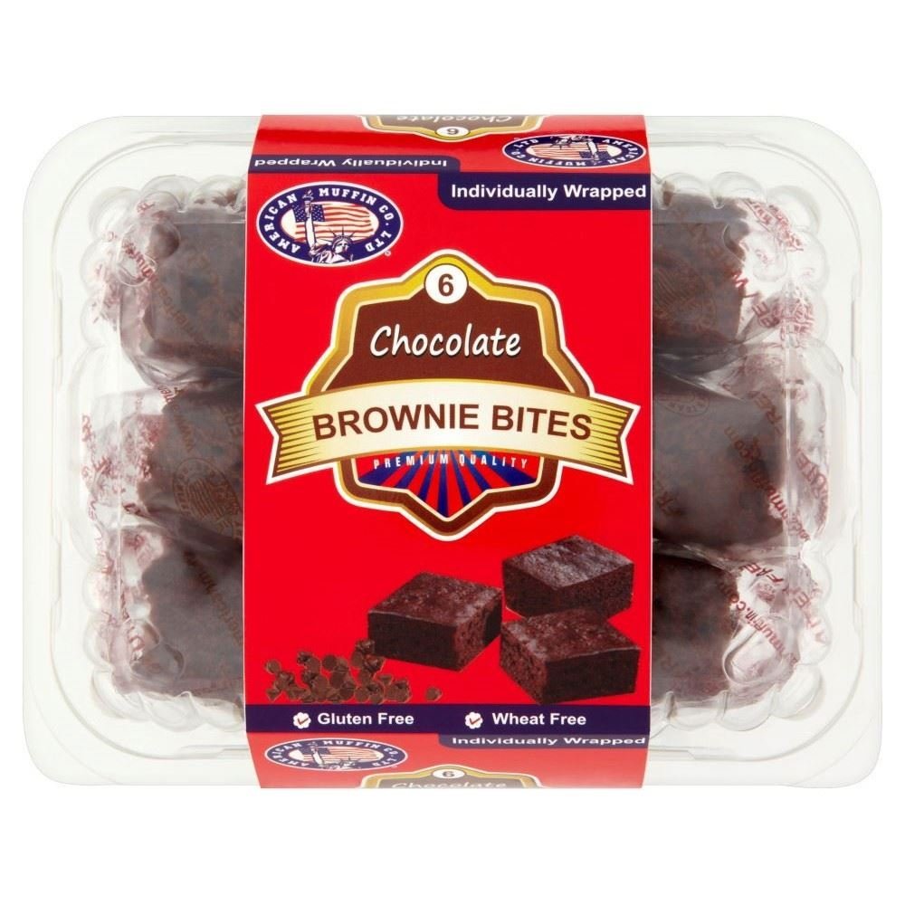American Muffin Co Gluten Free Brownie Bites (6 per Pack) - Pack of 6