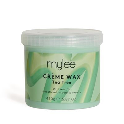 Mylee Tea Tree Soft Creme Wax for Sensitive Skin 450g, Wax Heater Friendly, Ideal for All Body Area Stubborn Coarse Hair Removal
