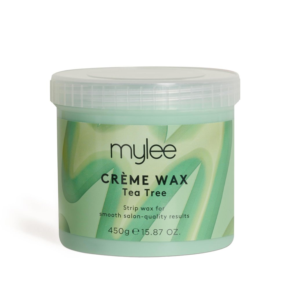 Mylee Tea Tree Soft Creme Wax for Sensitive Skin 450g, Wax Heater Friendly, Ideal for All Body Area Stubborn Coarse Hair Removal