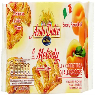 Asolo Dolce Melody Albicocca - 18 pezzi da 100 g [1800 g]