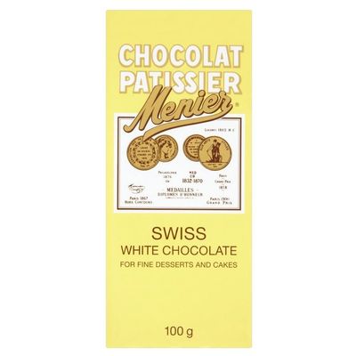 Menier White Cooking Chocolate, 100g