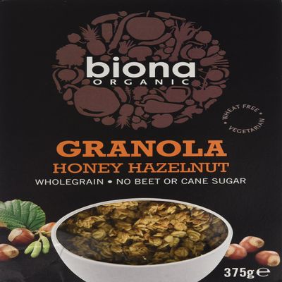 Biona Honey Hazel Granola Organic 375 g (Pack of 6