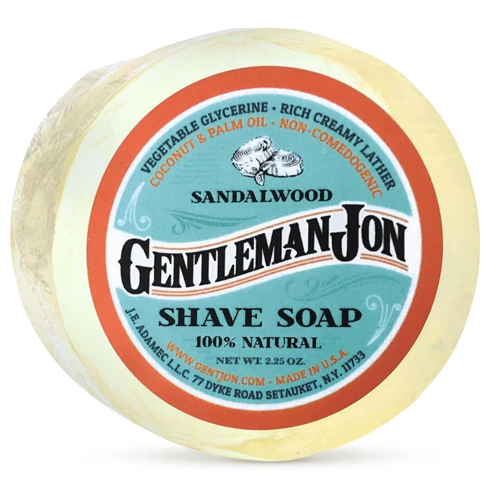Gentleman Jon Sandalwood Shave Soap; Glycerine 70ml