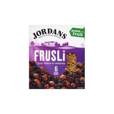 Jordans Frusli Raisin & Hazelnut Cereal Bars (6x30g) - Pack of 2