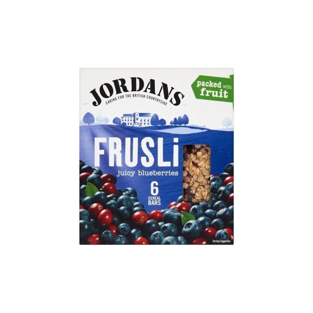 Jordans Frusli Bars Blueberry Burst (6x30g) - Pack of 2