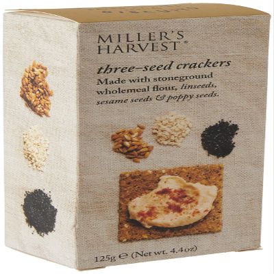 Artisan Biscuits Three Seed Crackers, 125g, Packaging may vary